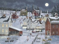 Busy Village Fine Art Print