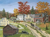 Frisbee Street School Wagon Fine Art Print