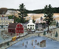 Ice Fun in Open Winter Fine Art Print