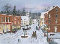 Main Street in Winter Fine Art Print