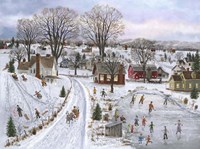 Sleds and Skates Fine Art Print