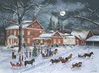 The Carolers Gather Fine Art Print