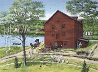 The Grist Mill (At West Stockbridge) Fine Art Print