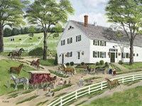 Trimming Hooves at the Stable Fine Art Print