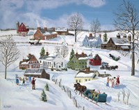 Winter Hamlet Fine Art Print