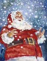 Jolly Santa Fine Art Print