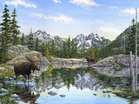 Moose Painting 2 Fine Art Print