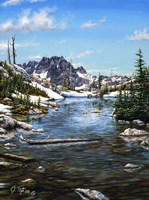 Esc. Tarn Painting Fine Art Print