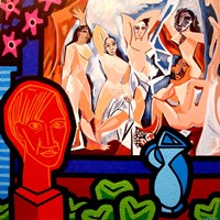 Homage To Picasso 1 Fine Art Print