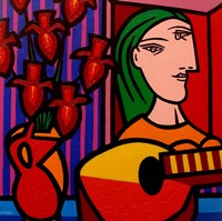 Homage To Picasso 2 Fine Art Print