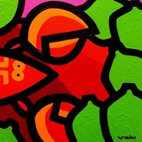 Lobster And Seven Limes Fine Art Print