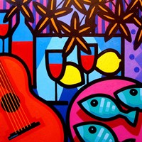 Still Life With Guitar Fine Art Print