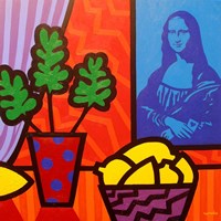 Still Life With Matisse and Mona Lisa Fine Art Print