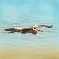 Arrival Of The Blue Heron Fine Art Print