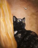 Kitten And The Butterfly Fine Art Print