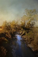 Blue Creek In Autumn Fine Art Print