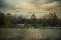 Sunrise On The Farm Fine Art Print