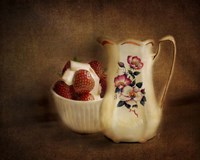 Strawberries And Cream Fine Art Print