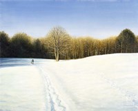 Footsteps Through the Snow Fine Art Print