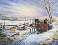 Sleigh Ride Home Fine Art Print