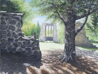 The Abby Ruins, Mackenzie King Estate Fine Art Print