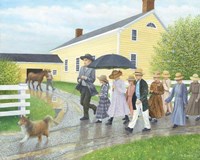 Off to School Fine Art Print