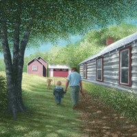 A Day with Dad Fine Art Print