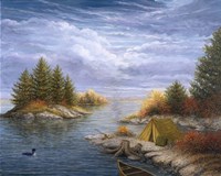 Camping on the Ottawa River Fine Art Print
