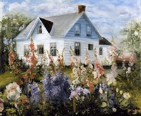 Hollyhocks Fine Art Print