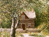 Log House Upper Canada Village Fine Art Print