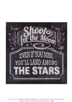 Chalkboard - The Moon & The Stars Fine Art Print