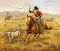 Lassoing Fine Art Print