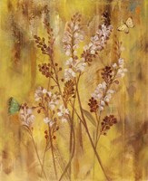 Golden Butterfly Field I Fine Art Print