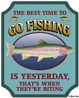 Best Time To Go Fishing Fine Art Print