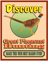Discover Pheasant Hunting Fine Art Print