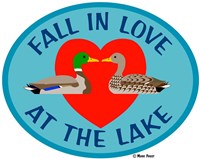 FallIn Love At The Lake Fine Art Print