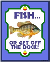 Fish Or Get Off Dock Fine Art Print