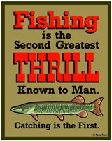 Fishing 2nd Thrill Fine Art Print
