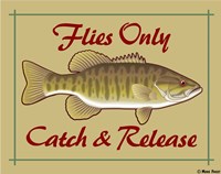 Flies Only Catch & Release Fine Art Print