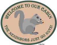 Neighbors Go Nuts Fine Art Print
