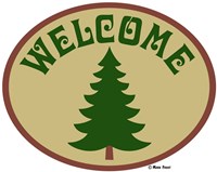 Welcome Tree Framed Print
