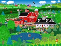 Apple Pond Farm Summer Framed Print