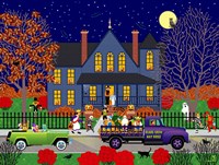 Jack O' Lantern House Fine Art Print