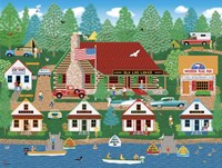 Old Log Lodge Fine Art Print