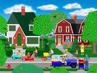 Race To The Corner Fine Art Print