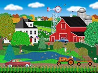 Pleasant Day On The Farm Fine Art Print