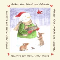 Snowman Friends Fine Art Print