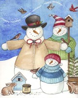 Happy Holiday Snow Fine Art Print