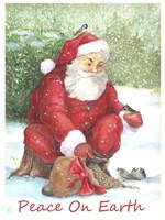 Santa Peace Fine Art Print