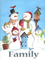Snow Family Fine Art Print